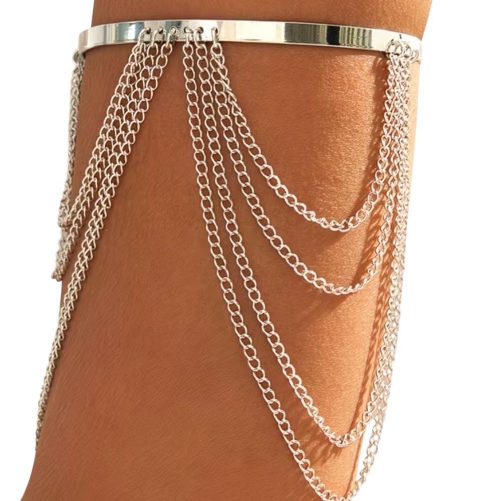 Arm Cuff OS 8 Chains Silver